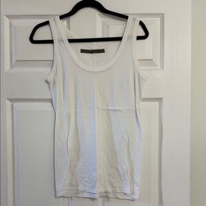 Enza Costa Classic White Tank Top